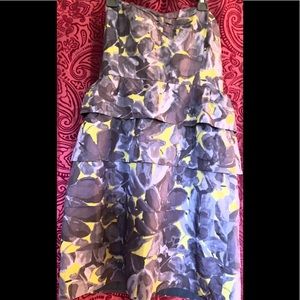 J. Crew off shoulder flower silk dress, size 0